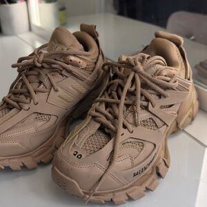 Balenciaga Tan Track Sneakers
